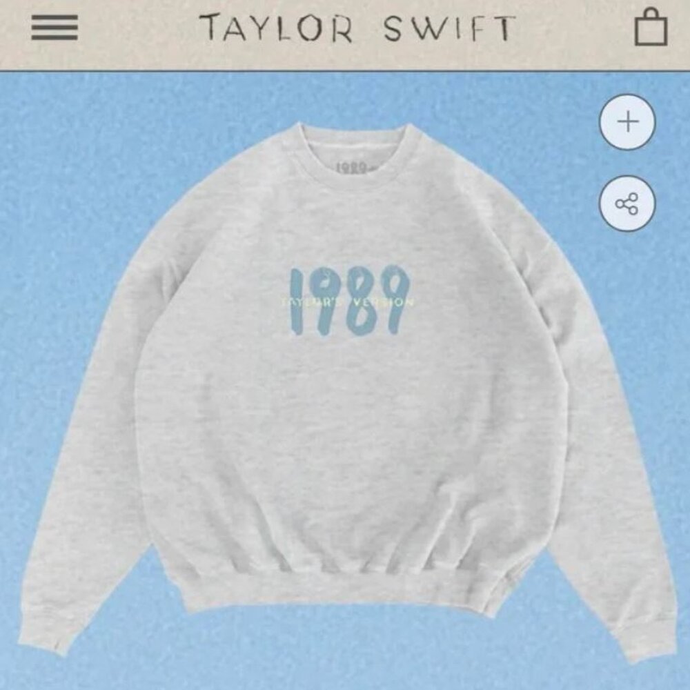 NEW Taylor Swift 1989 Taylor’s Version Spotify Fans First Sweatshirt Size L